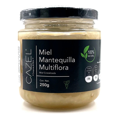 Miel Mantequilla Multiflora Pura De Abeja 250g Oaxaca | MercadoLibre