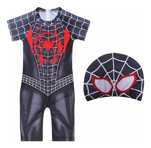 Traje De Baño De Una Pieza De Niños De Superhéroe Spiderman