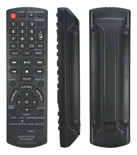 Control Remoto Panasonic Estereo + Funda Y Pila De Regalo