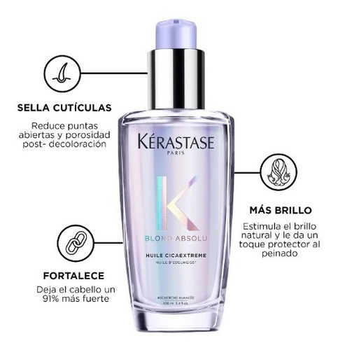 Premium Kérastase Blond Absolu Aceite Huile Cicaextrem 100ml