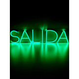 Cartel Luminoso Led Neon Salida 60cm Verde 220v