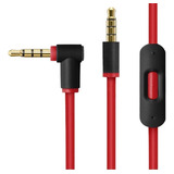 Cabo Compatível Para Fone Beats Solo / Studio / Mixr / Pro Cor Vermelho E Preto