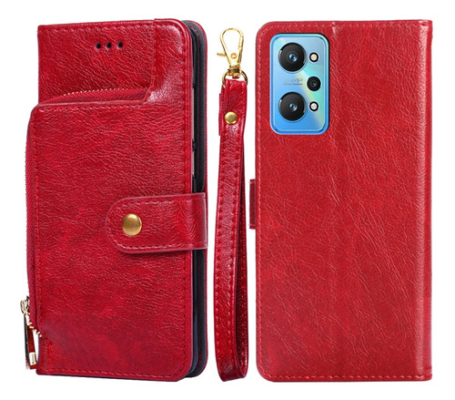 Funda De Piel Con Cremallera Para Oppo Realme Gt Neo2 5g