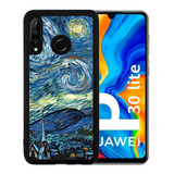 Funda Huawei P30 Lite Tpu Noche Estrellada Van Gogh Uso Rudo