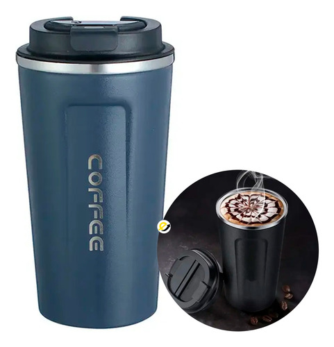 Termo Taza Cafe De 500ml En Acero Inoxidable Doble Pared