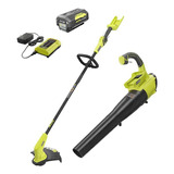 Combo Sopladora Y Desbrozadora Ryobi 40v Inalámbricos Kit