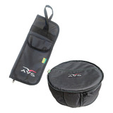 Kit Bag Para Bateria 1 Bag De Caixa 14x08 E 1 Bag Baquetas