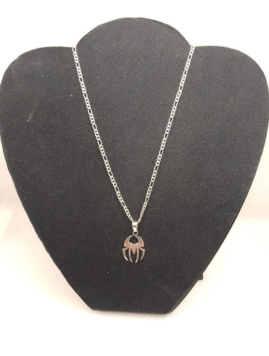 Dije Plata Ley 925 Hombre Araña Héroe Con Cadena 50 Cm Taxco