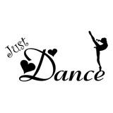 Just Dance - Vinilo Adhesivo De Pared Para Niñas (negro, 2.