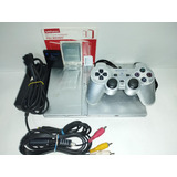 Playstation 2 Slim Scph-79001 Satin Silver Con Detalles