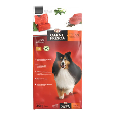 Grand Pet Force Croquetas Carne Mix Perro Adulto 20 Kg | Meses sin interés