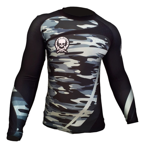 Remera Camo Tech Fgt Compresión Primera Piel Lycra Rash 