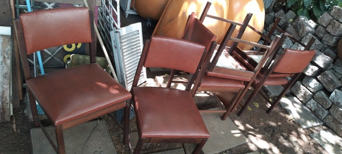 Conjunto De 6 Cadeiras Em Jacaranda 
