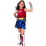Disfraz Para Niña Mujer Maravilla Super Dc Heroes Talla