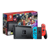 Nintendo Switch 32gb Mario Kart 8 Deluxe Cor  Vermelho-néon, Azul-néon E Preto