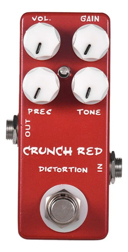 Pedal De Distorção Crunch Red Distortion Mosky 