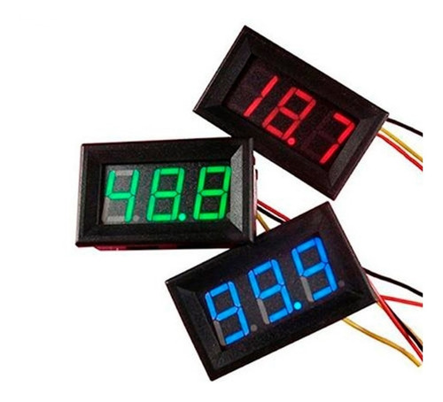 Voltimetro Digital De Pared Panel 3 Digitos 0 A 30 V Display