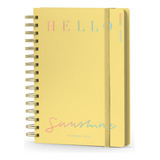 Agenda Positive 15x21cm 2024 Mooving Semanal Amarilla Pastel Color De La Portada Amarillo Positive 2