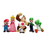 Set De 6 Figuras De Super Mario Bros Juguetes 