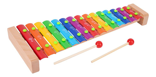 Xilófono De 15 Escalas Para Niños, Instrumento Musical