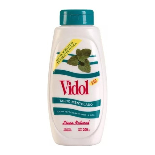 Vidol Talco En Talquera X 200grs Aloe Vera Y Manzanilla