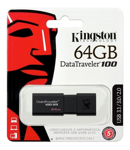 Memoria Usb 64gb Kingston 3.0