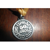 Medalla Medallita Colegio Espiritu Santo 50 Años Cinta 