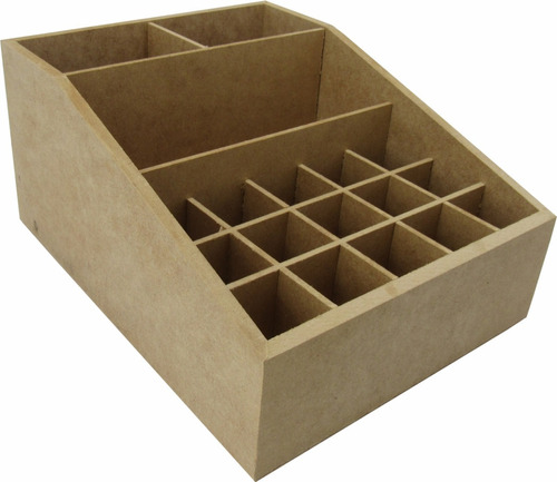 Organizador Para Maquiagem 3 Divisórias Sem Gav. 18x23 Mdf