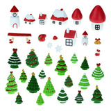 Hoveox 35 Piezas De Adornos En Miniatura De Navidad, Mini Fi