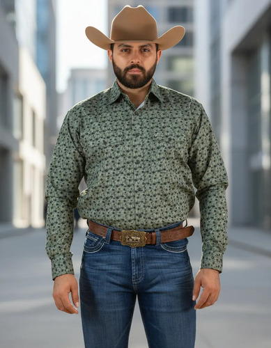Camisa Hombre Icy Denver Nopal Verde A-chh185 | Meses sin interés