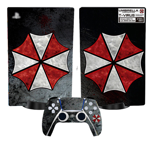 Skin Compatible Consola Ps5 Umbrella Vinil Standard