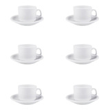 Taza Desayuno Y Plato Porcelana Gastronomia Kit X 6 Unidades