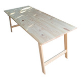  Mesa Plegable Tipo Quincho  1.50 M X 80 Madera Crudo 