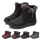 Botas De Neve Impermeáveis Femininas De Inverno