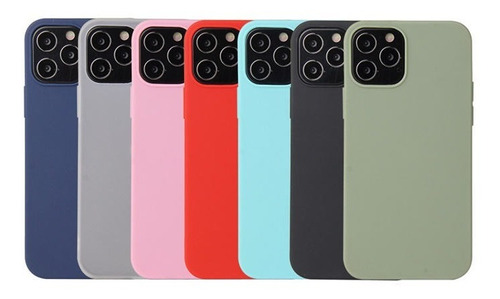Funda Silicone Para iPhone 11 Al 13 Pro Max Colores