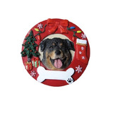 E & S Animales Rottweiler Ornamento Personalizado De La Navi