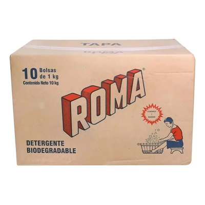 Caja De Detergente Roma En 10 Bolsas De 1 Kilo Cada Una | MercadoLibre