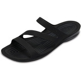 Sandalias Crocs Swiftwater Negras De Dama