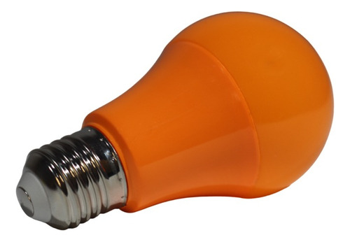 Kit 12 Lâmpada Bulbo Led 7w A60 Colorida Decorativa E27 Biv Cor Da Luz Laranja