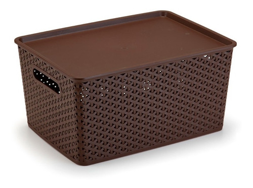 Caixa /cesto Organizador Rattan - Plasnorthon 16l