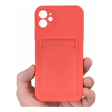 Capa Case Capinha P/ iPhone 11 6.1 Com Bolso Porta Cartão 