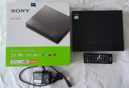 Sony Bdp-s1500 Reproductor De Bluray Y Dvd. Sin Cable Hdmi