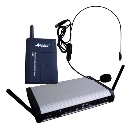 Apogee U3 Micrófono Headset Con Vincha Color Negra Y Cable