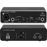 Interfaz De Audio Usb Behringer 2x2 Con Phantom Power