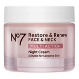 No7 Restore & Renew - Crema Nocturna Multiacción Para Cara Y