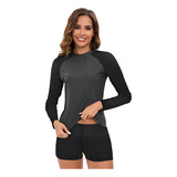 T Camisa De Natación Para Mujer Talla Grande Color Block