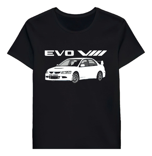 Remera Wicked White Evolution Viii Evo 8 Jdm Mitsub 59874227