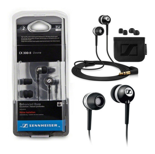 Auricular Sennheiser Cx300 Cx300 Ii P/ Samsung iPhone In Ear