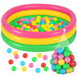 Piscina Infantil Inflable Para Bebes Con 50 Bolas, Piscinas