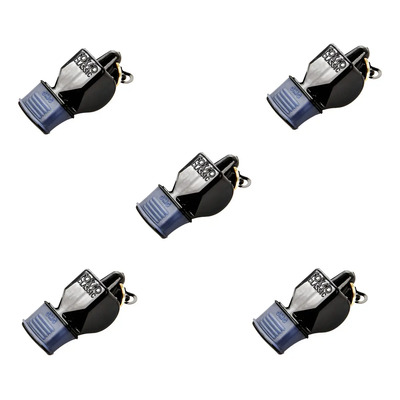 Kit 5 Silbatos Fox 40 Classic Negro Impermeables 115dB con Cordón | Envío gratis